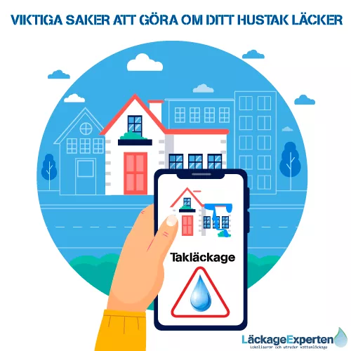 Akut åtgärda takläckage