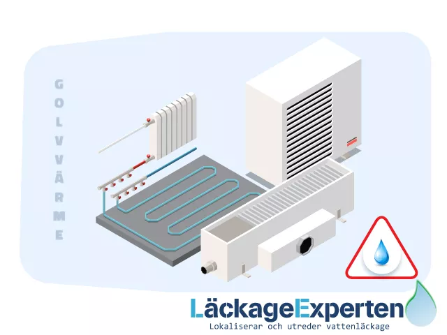 Läcksökning golvvärme, Stockholm och göteborg